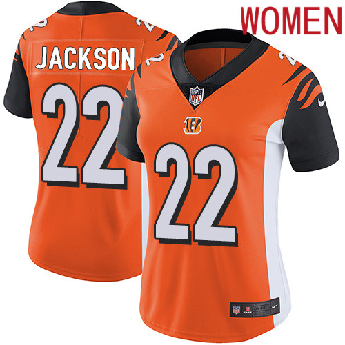 2019 Women Cincinnati Bengals 22 Jackson orange Nike Vapor Untouchable Limited NFL Jersey